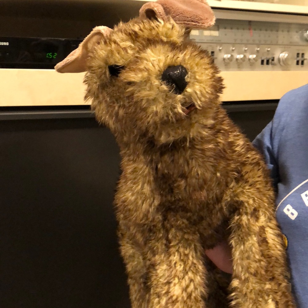 Folk Manis terrier dog puppet